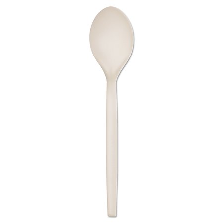 ECO-PRODUCTS Disposable Starch Spoon 7", Medium Weight, Cream, Pk1000 HY-S003